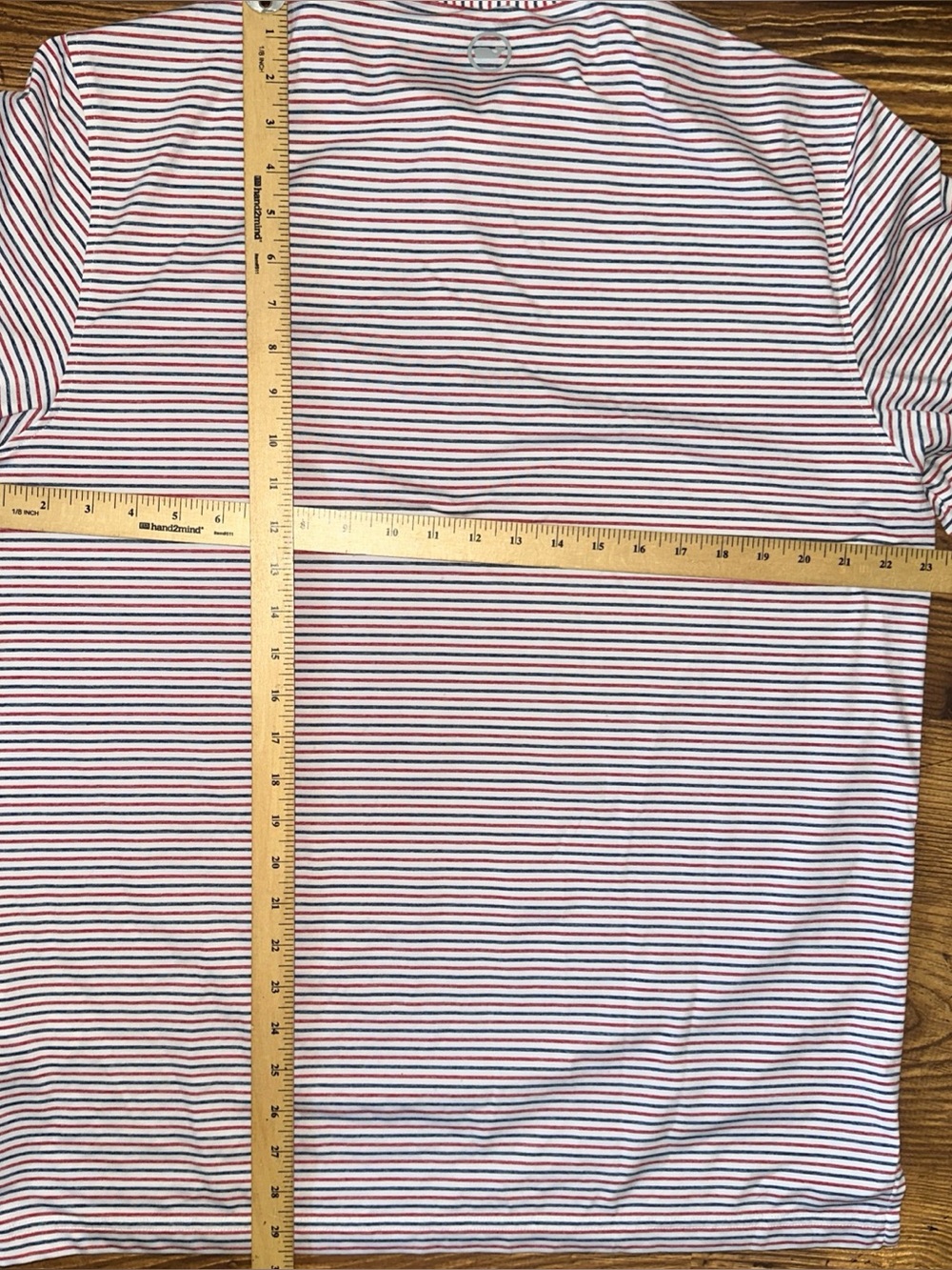 Vineyard Vines On The Go Sankaty Polo Shirt Blue Red Striped Men Large Bradley - Picture 3 of 7
